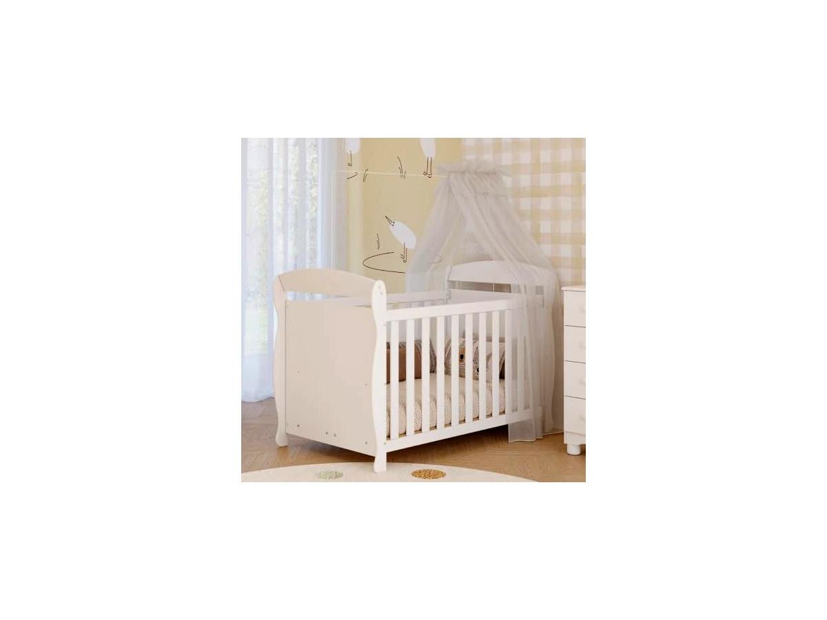 Móveis Peroba Berço Americano Marquesa 100% MDF Multifuncional 3 em 1 Branco, ref. 1411