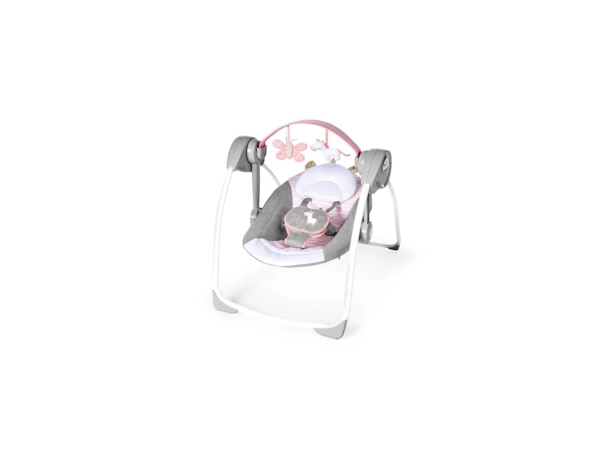 Ingenuity Cadeira de Balanço Portátil Comfort 2 Go Flora The Unicorn Modelo 11444