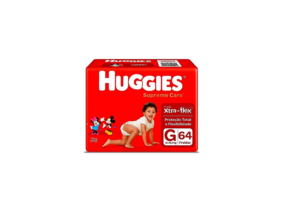 Fralda Infantil Huggies Tripla Proteção Fita Tamanho G (Pacote Hiper)
