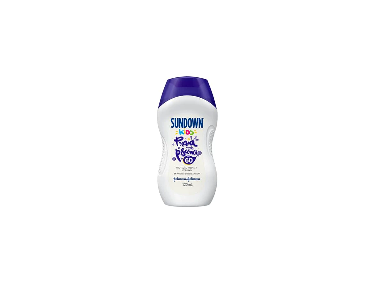 Sundown Praia e Piscina Kids FPS 60, 120 ml — loção infantil para corpo e rosto