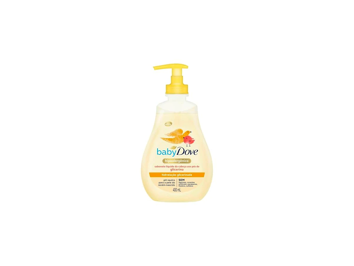 6. Baby Dove Sabonete Líquido Hidratação Glicerinada 400 ml