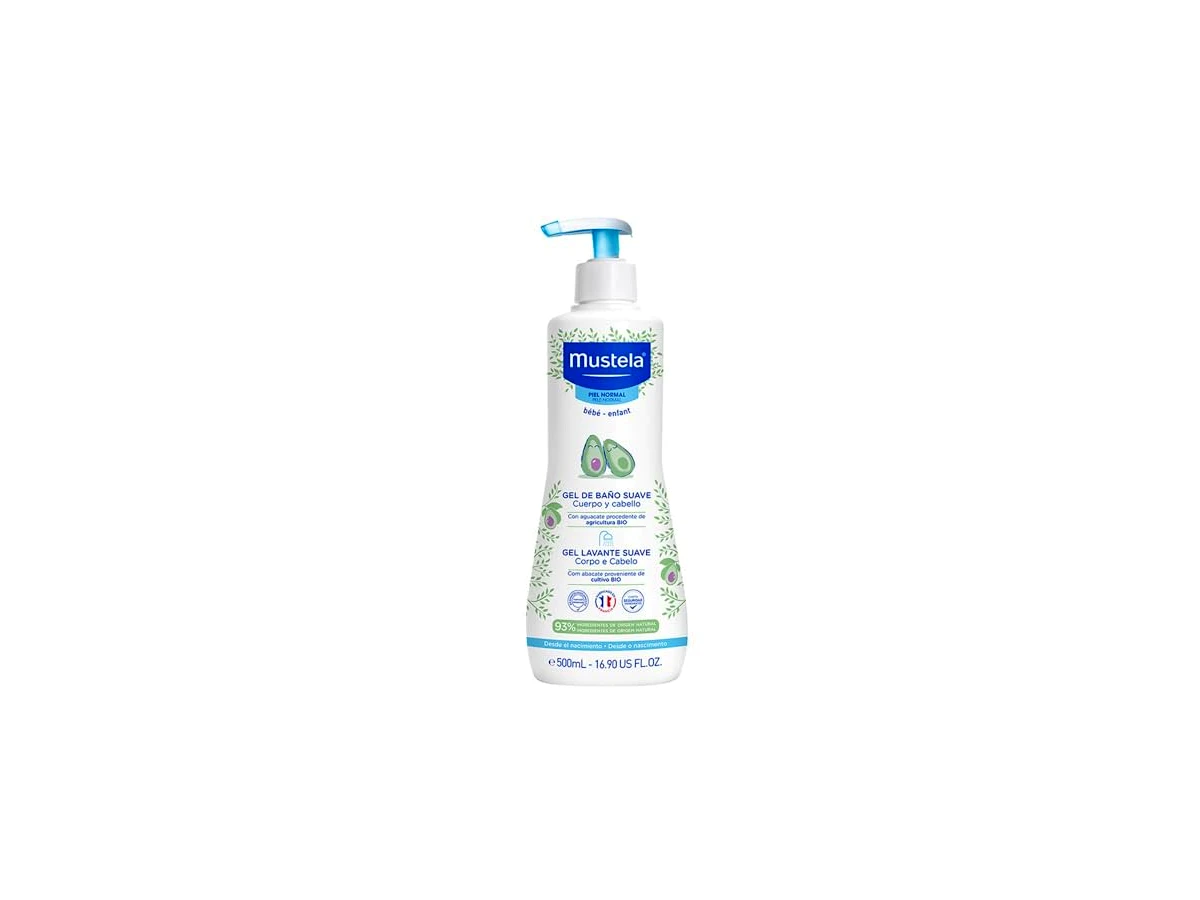 2. Mustela Gel Lavante Suave com Abacate Orgânico 500 ml, frasco pump — modelo 3504105028367 / peça SC8703561