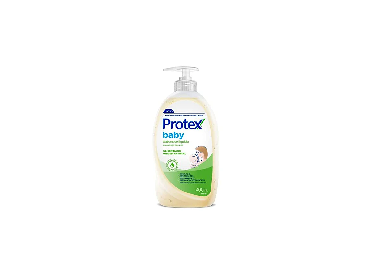 7. Protex Baby Sabonete Líquido Cabeça aos Pés Glicerina de Origem Natural 400 ml